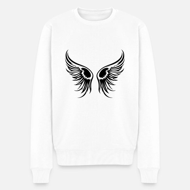 Icône d’aile - Pull Premium bio Homme - blanc