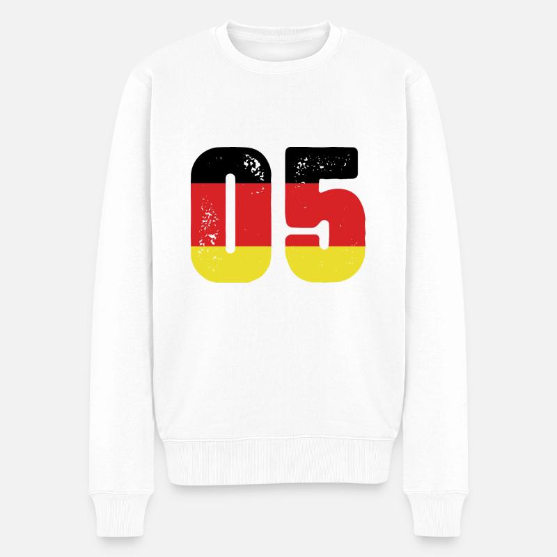 Maillot 5 numéros Allemagne - Pull Premium bio Homme - blanc