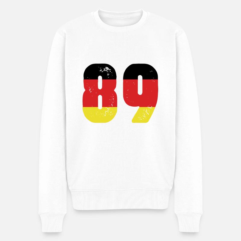 89 Numéro Jersey Allemagne - Pull Premium bio Homme - blanc