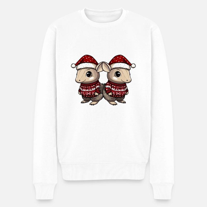 L’équipe de Noël de l’Armadillo - Pull Premium bio Homme - blanc