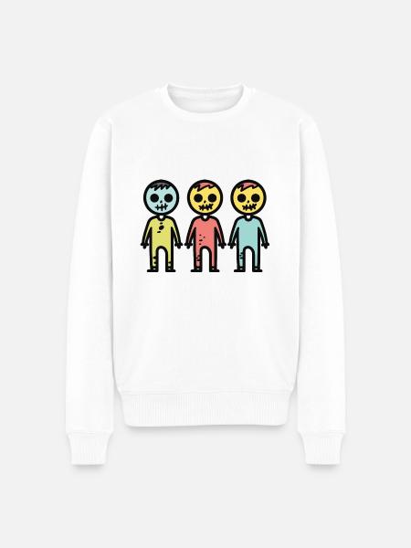 Zombies Halloween Team - Men's Premium Organic Jumper - white