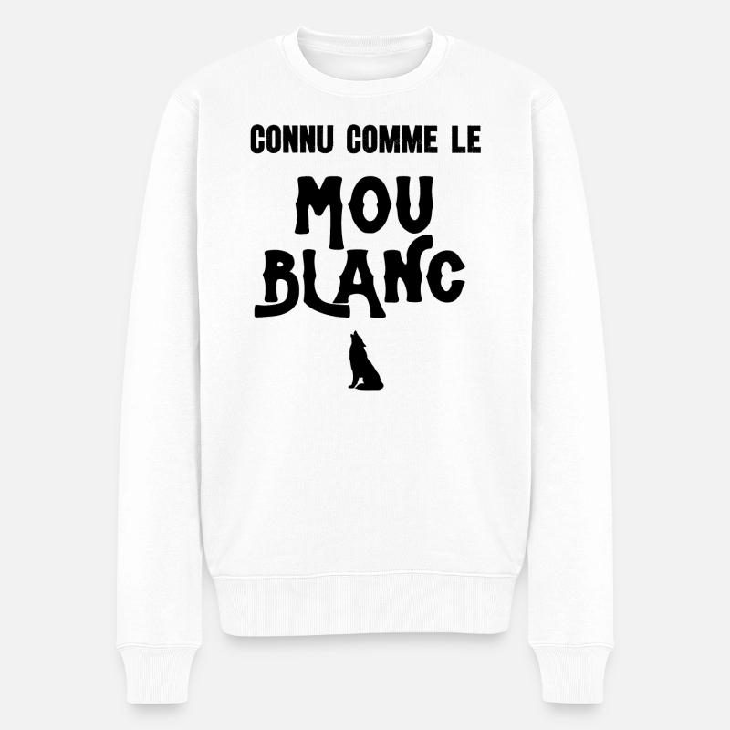 mou blanc - Pull Premium bio Homme - blanc