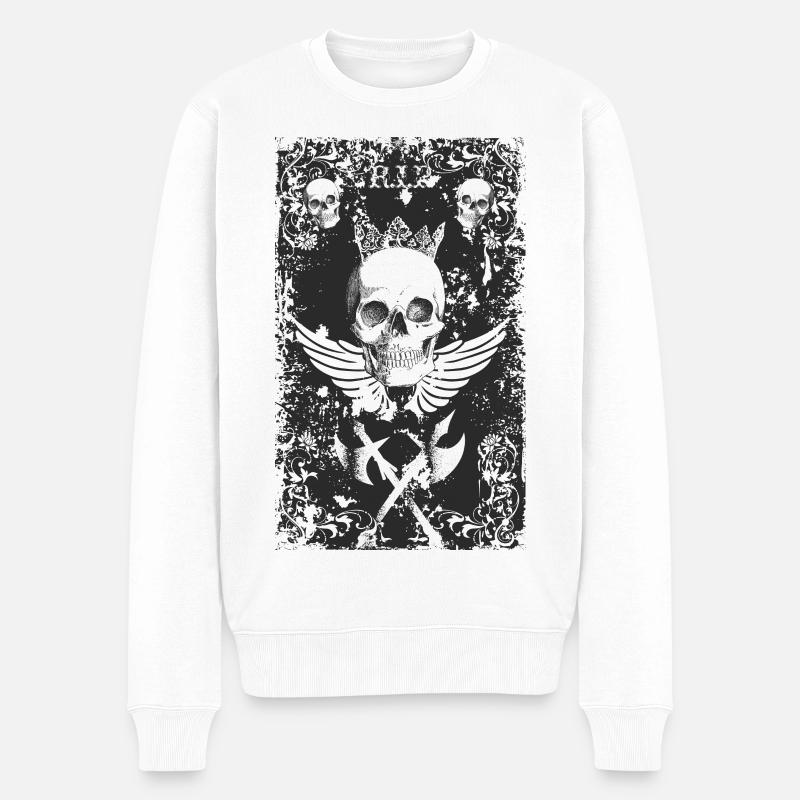 Grunge - Pull Premium bio Homme - blanc