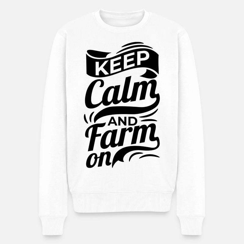 Bauer Spruch - Pull Premium bio Homme - blanc