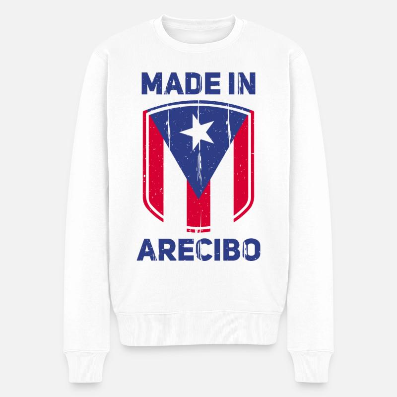Arecibo - Pull Premium bio Homme - blanc