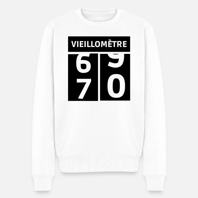 anniversaire 70 ans - Pull Premium bio Homme - blanc