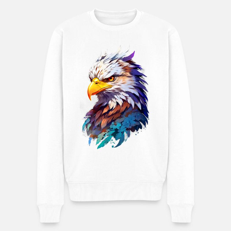 Adler Eagle V24 06 - Pull Premium bio Homme - blanc