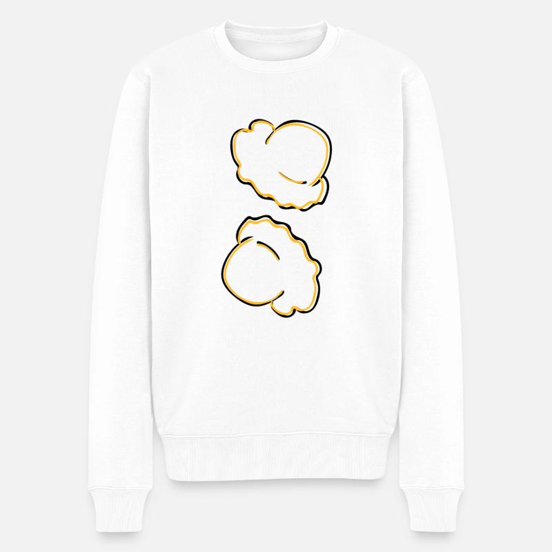 Maïs soufflé - Pull Premium bio Homme - blanc