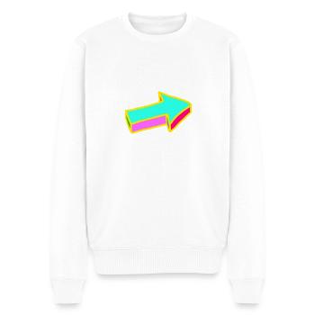 Flèche - Pull Premium bio Homme - blanc - Devant - Thijin (182cm)
