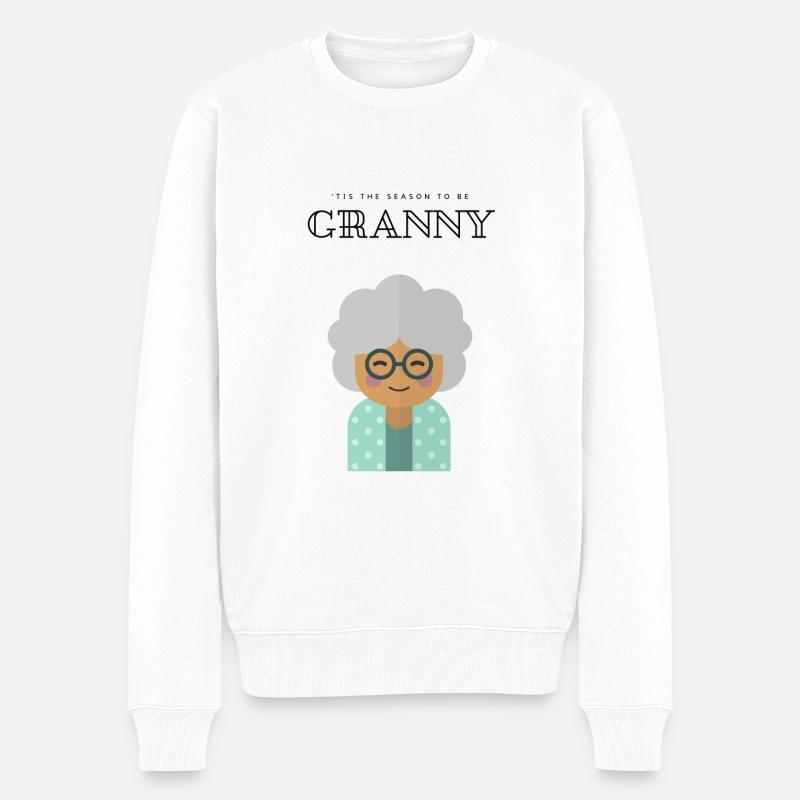 Granny Saison - Pull Premium bio Homme - blanc