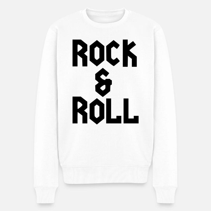 Rock 'n' roll - Pull Premium bio Homme - blanc