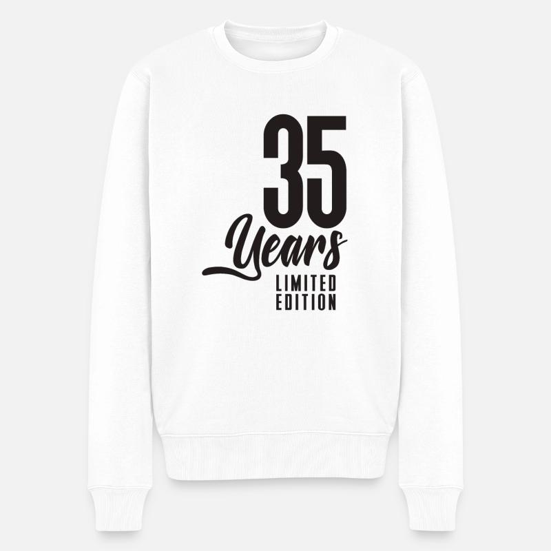 35e anniversaire - Pull Premium bio Homme - blanc