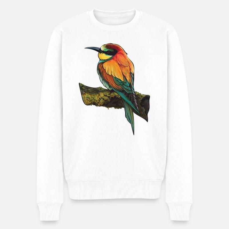 Oiseau - Pull Premium bio Homme - blanc
