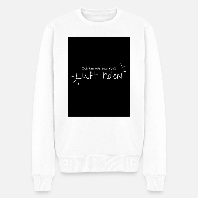 Rüdiger - Männer Premium Bio Pullover - Weiß