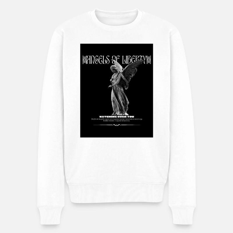 Angels of Liberty - Männer Premium Bio Pullover - Weiß