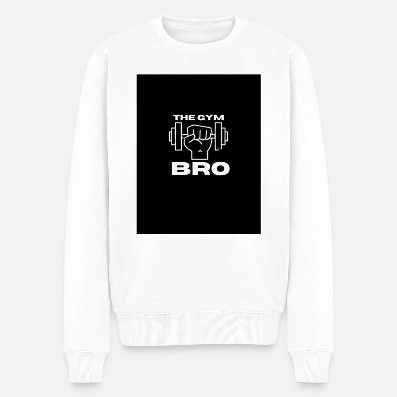 blockedTitle - Männer Premium Bio Pullover - Weiß
