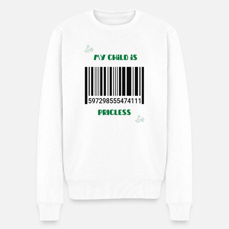 PrIcless - Männer Premium Bio Pullover - Weiß