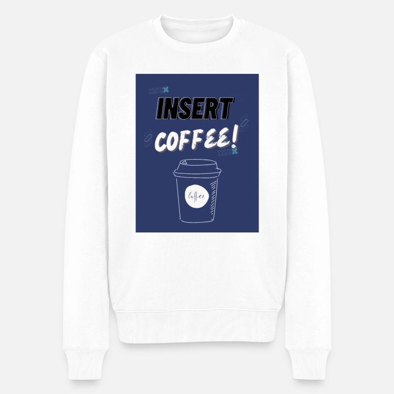 Insérer du café LSHWBDG - Pull Premium bio Homme - blanc