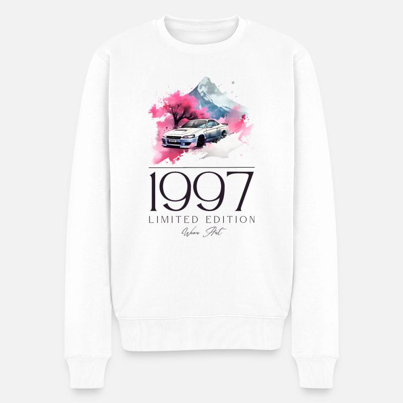 Tokio 1997 - Männer Premium Bio Pullover - Weiß