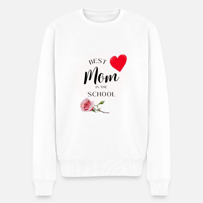 Meilleure maman de l’école - Pull Premium bio Homme - blanc