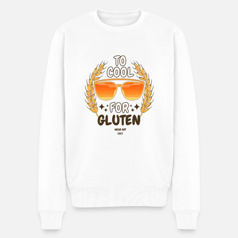 Pour refroidir pour le gluten - Pull Premium bio Homme - blanc