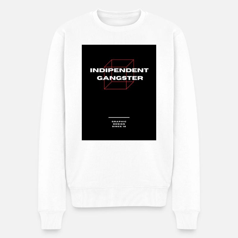 Design de gangster indépendant - Pull Premium bio Homme - blanc