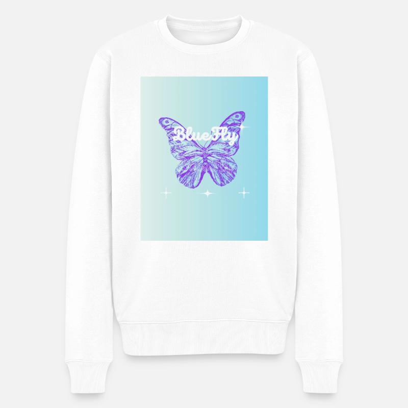 bluefly - Männer Premium Bio Pullover - Weiß