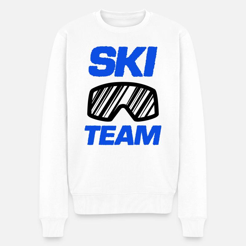 ski team - Männer Premium Bio Pullover - Weiß