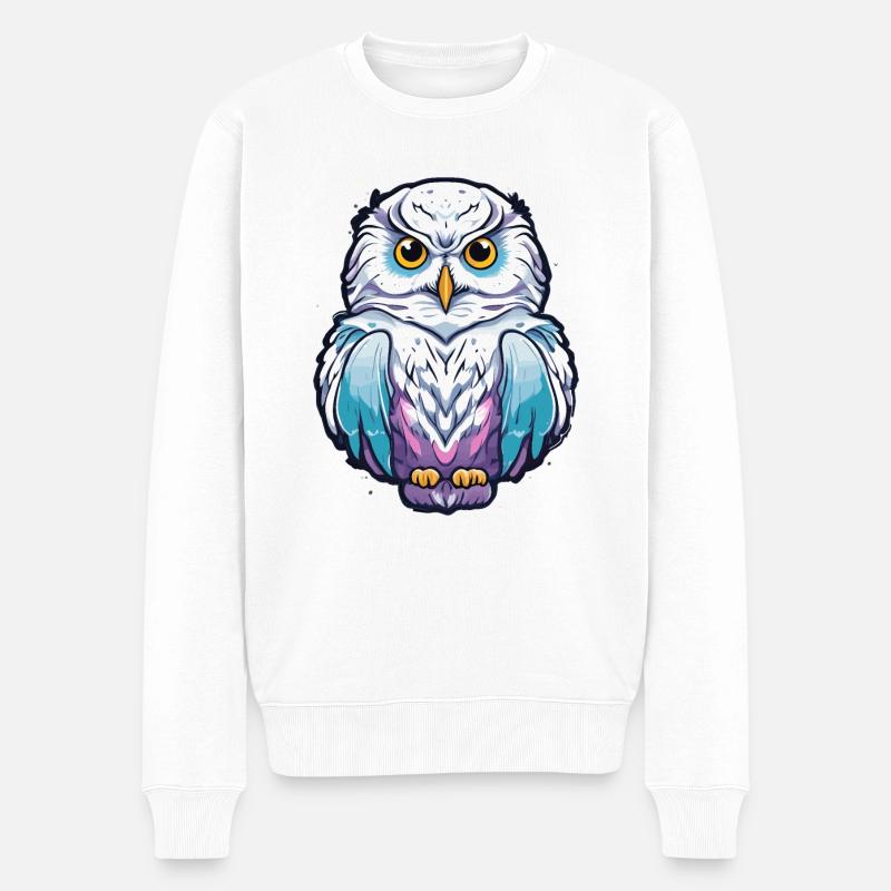 Harfang des neiges - Pull Premium bio Homme - blanc