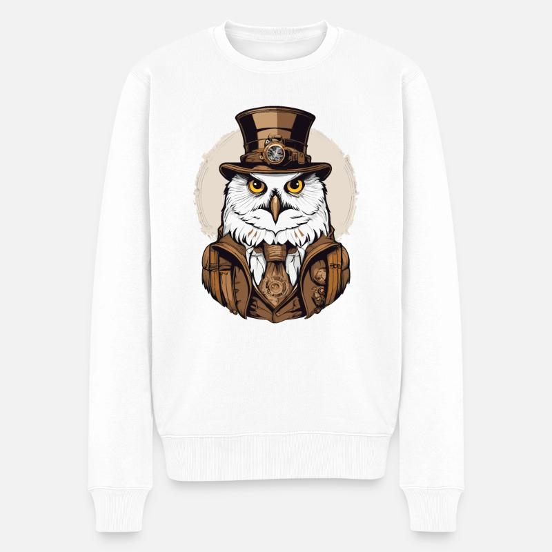 Harfang des neiges - Pull Premium bio Homme - blanc