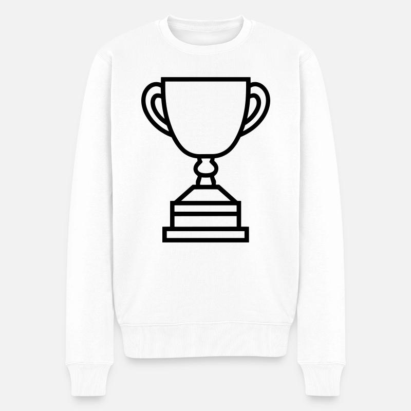 trophée - Pull Premium bio Homme - blanc