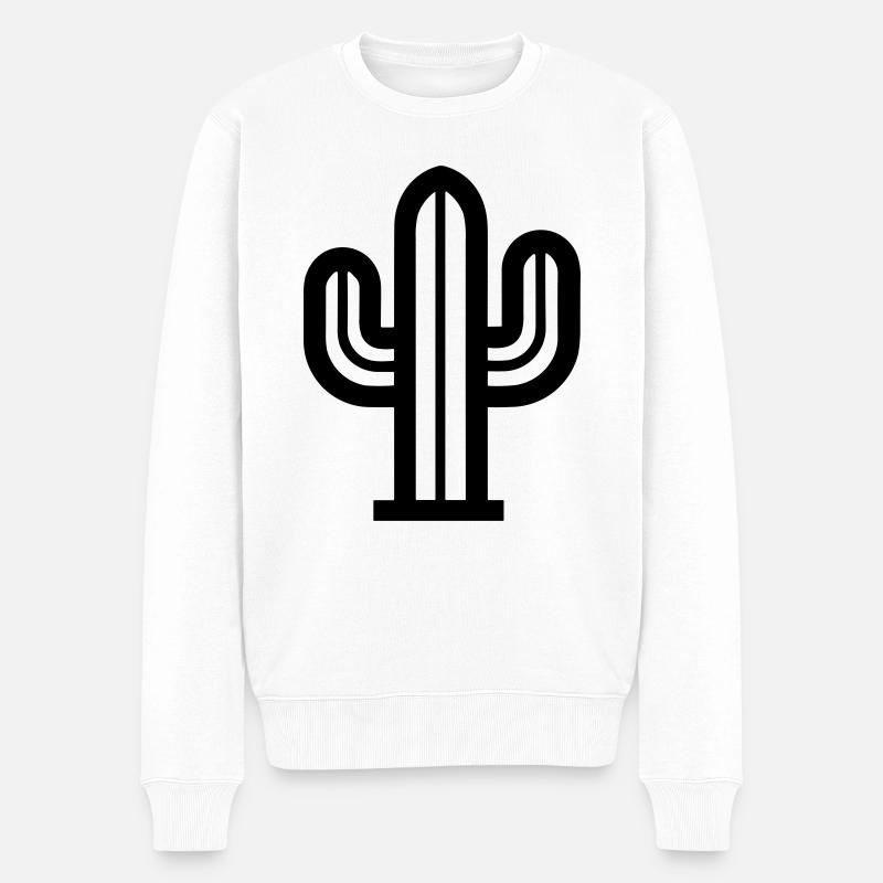 Cactus - Pull Premium bio Homme - blanc
