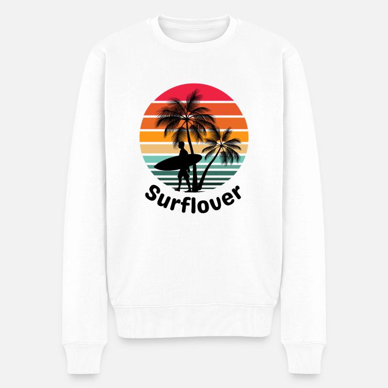 Surflover - Pull Premium bio Homme - blanc