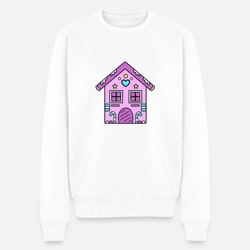 Lebkuchenhaus - Männer Premium Bio Pullover - Weiß