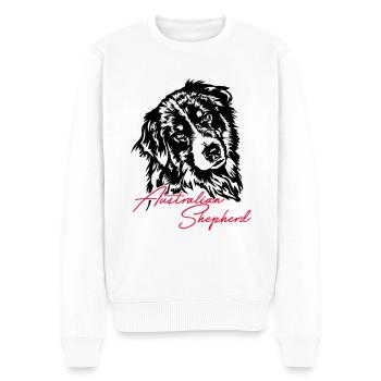 Berger australien Aussie Dog Wilsigns Dog - Pull Premium bio Homme - blanc - Devant - Thijin (182cm)