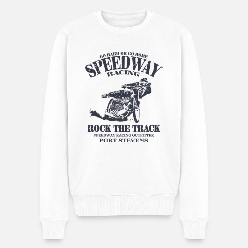 Speedway Racing - Pull Premium bio Homme - blanc
