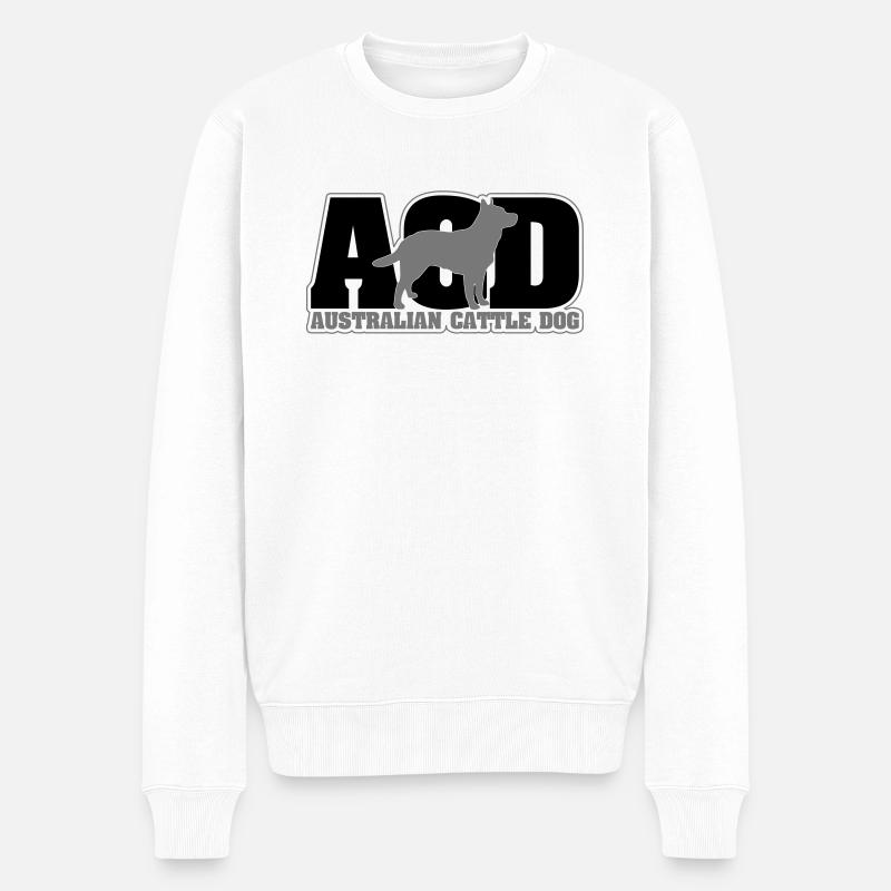 ACD Australian Cattle Dog - Pull Premium bio Homme - blanc
