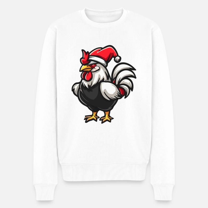 Coq Noël - Pull Premium bio Homme - blanc