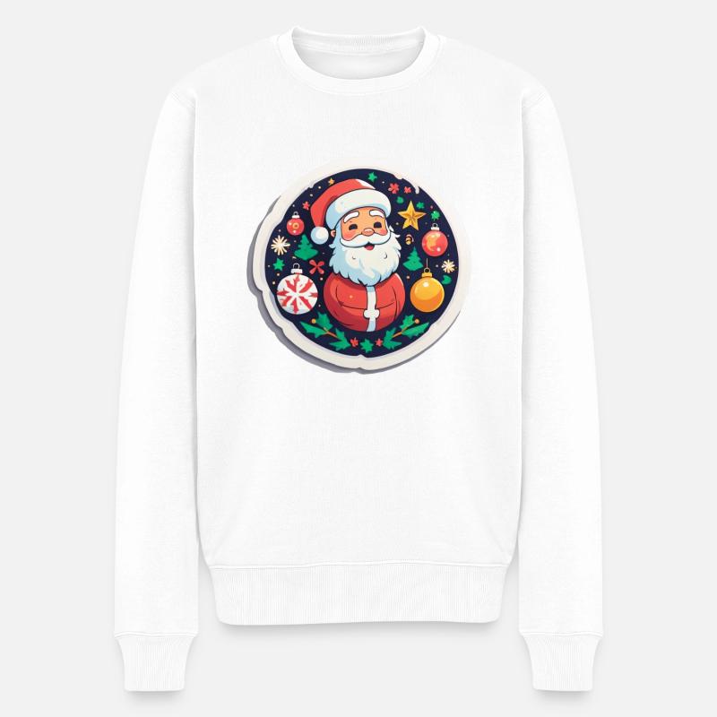 Père Noël - Pull Premium bio Homme - blanc