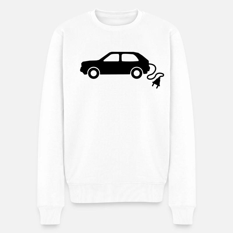 Voiture électrique - Pull Premium bio Homme - blanc