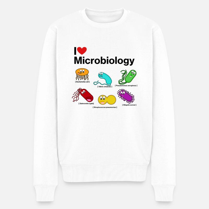 Fête des bactéries - Pull Premium bio Homme - blanc