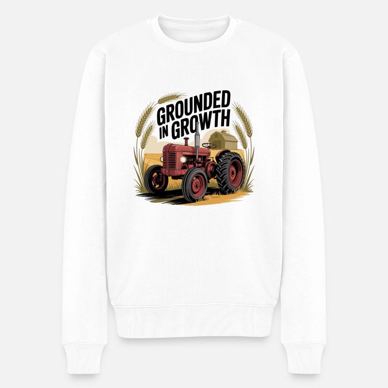 Ancré dans la croissance - Pull Premium bio Homme - blanc