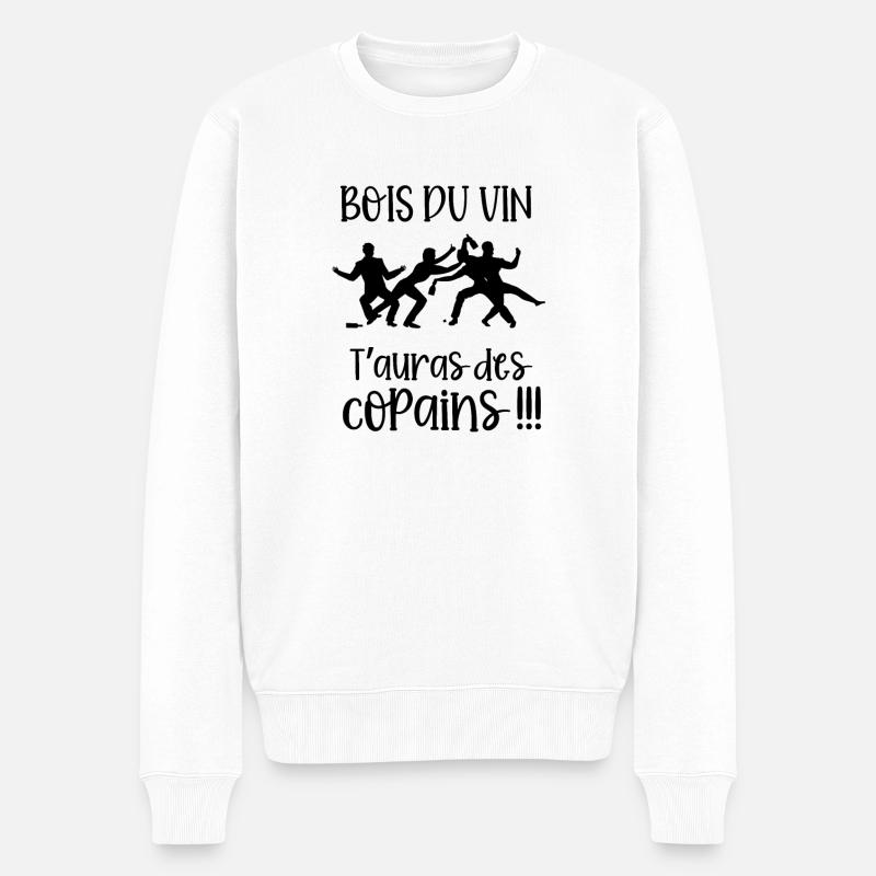 bois du vin - Pull Premium bio Homme - blanc