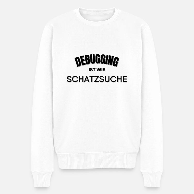 IT Netzwerk Administrator Programierer Lustig - Männer Premium Bio Pullover - Weiß