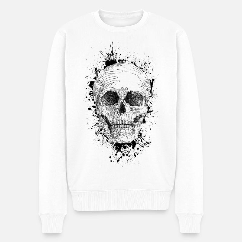 Crâne - Pull Premium bio Homme - blanc