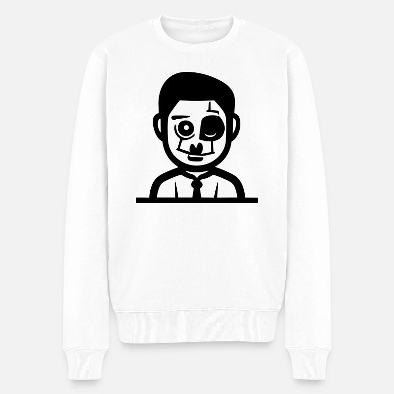 zombie - Pull Premium bio Homme - blanc