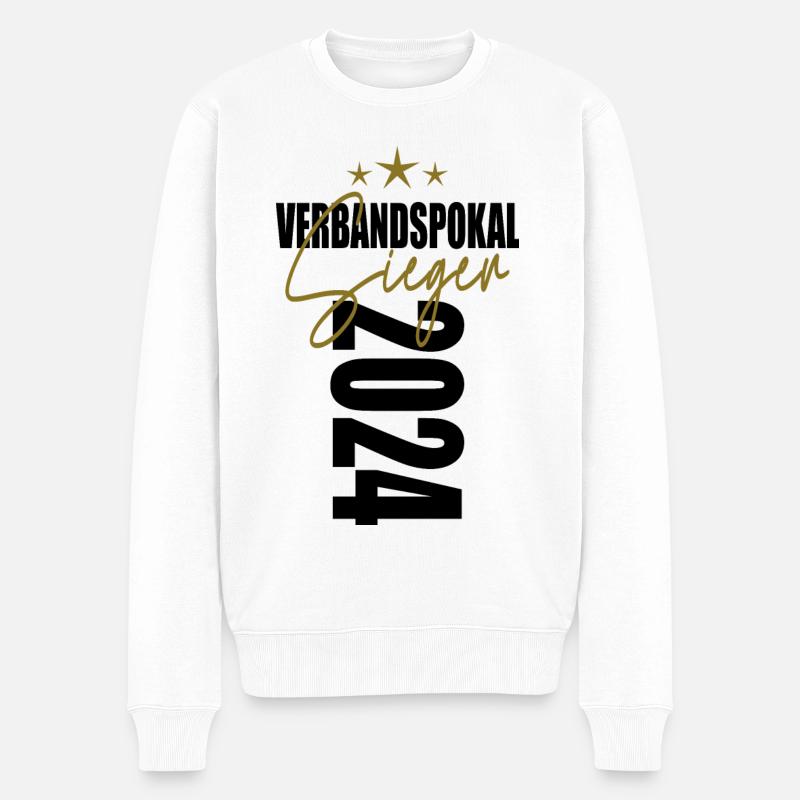 Verbandspokal Sieger 2024 - Männer Premium Bio Pullover - Weiß
