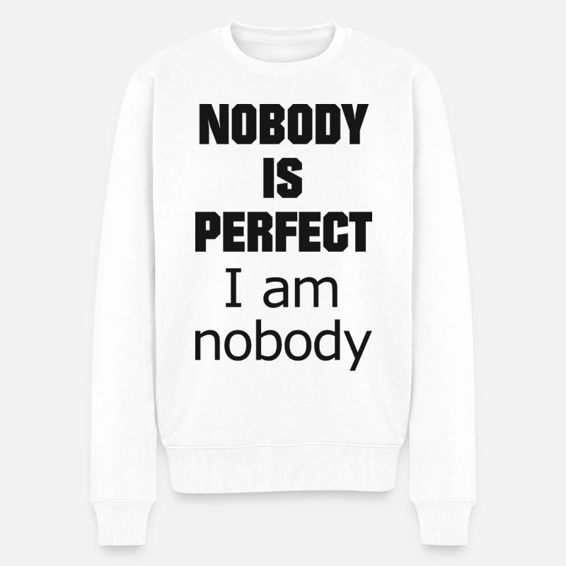 Drôles de dictons Mème - Pull Premium bio Homme - blanc