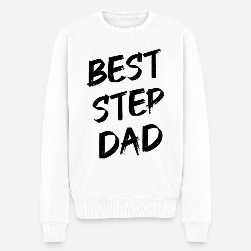 Meilleur Step Papa - Pull Premium bio Homme - blanc