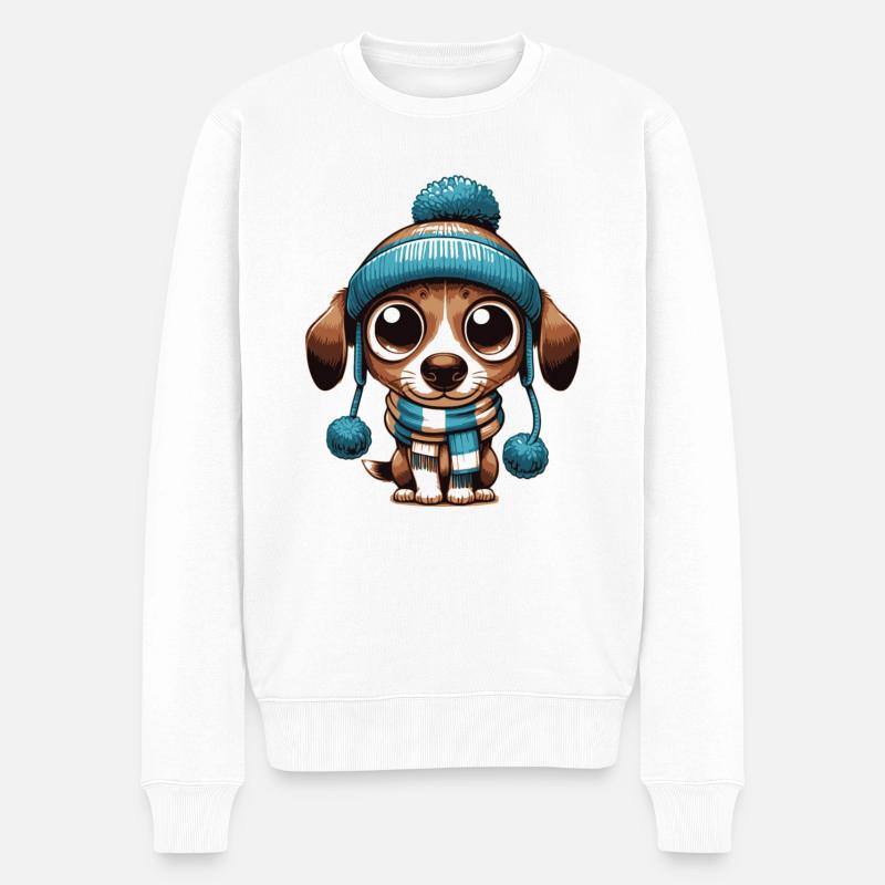 Chien de Noël - Pull Premium bio Homme - blanc